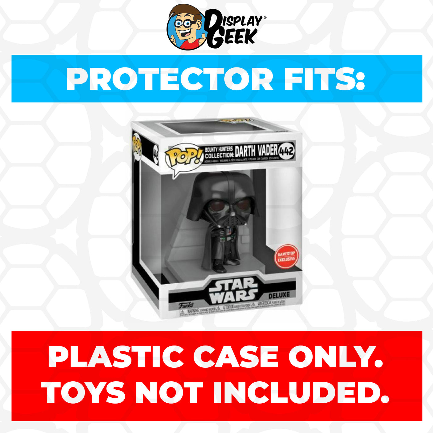 Pop Protector for Bounty Hunters Collection Darth Vader #442 Funko Pop Deluxe on The Protector Guide App by Display Geek