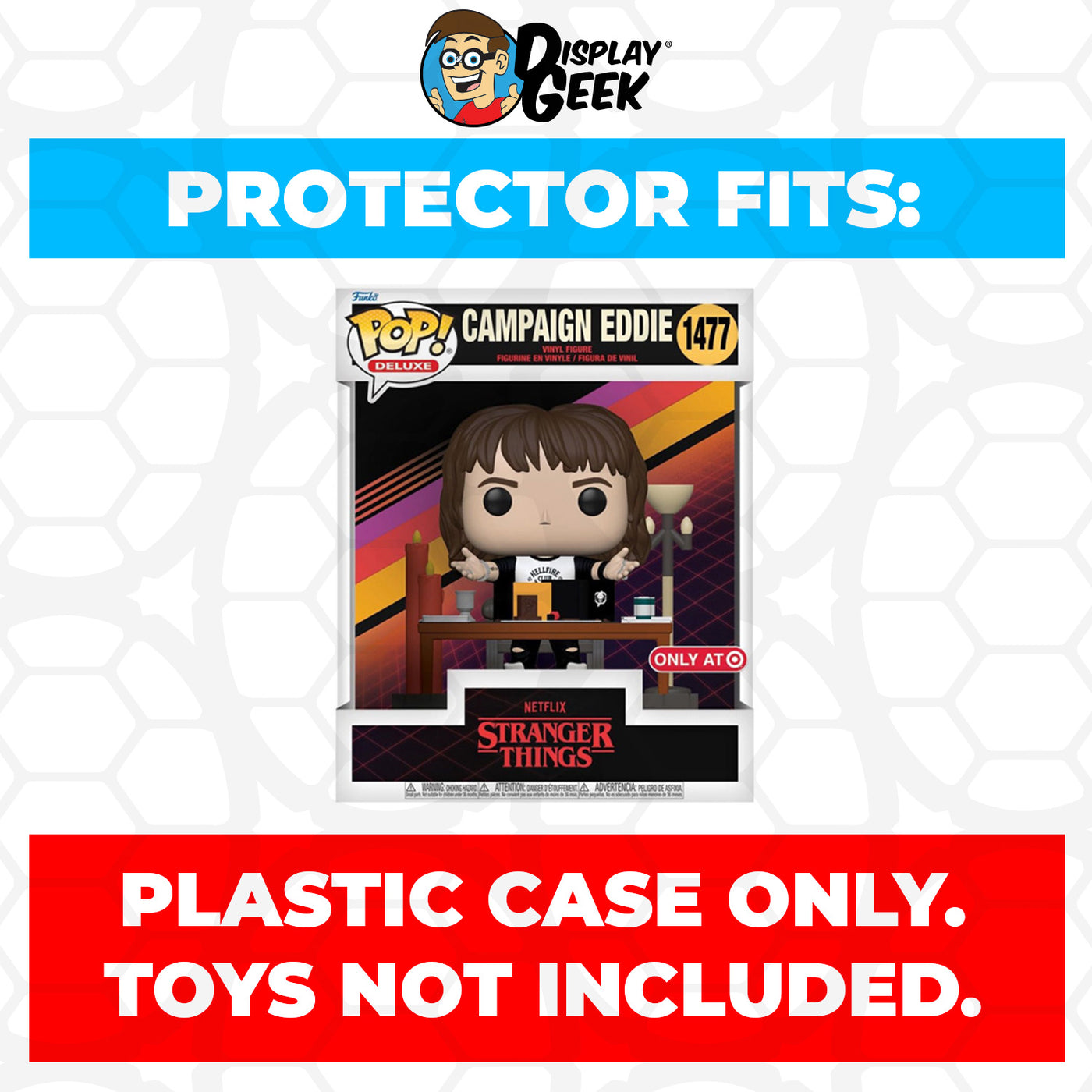 Pop Protector for Campaign Eddie #1477 Funko Pop Deluxe on The Protector Guide App by Display Geek