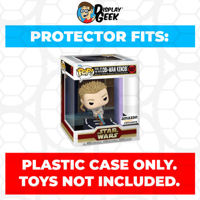 Pop Protector for Duel of the Fates Obi Wan Kenobi #507 Funko Pop Deluxe on The Protector Guide App by Display Geek