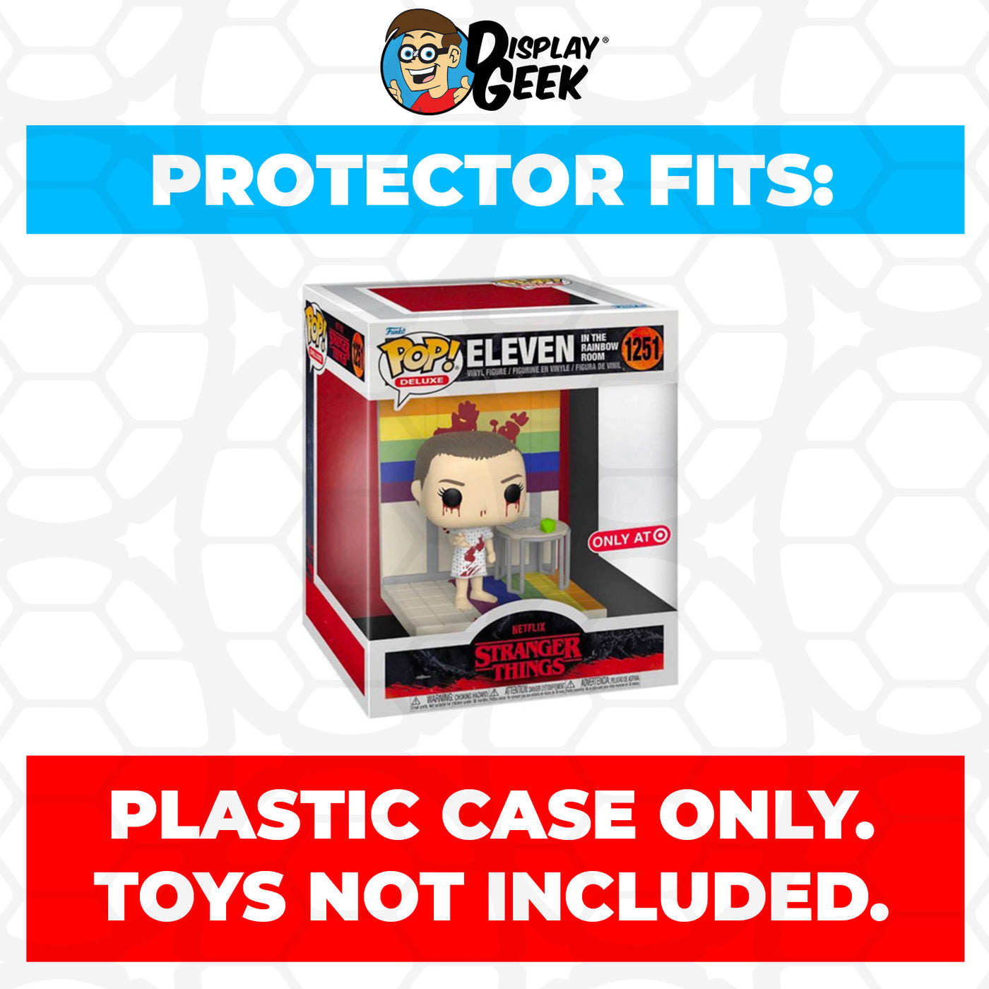 Pop Protector for Eleven in the Rainbow Room #1251 Funko Pop Deluxe on The Protector Guide App by Display Geek