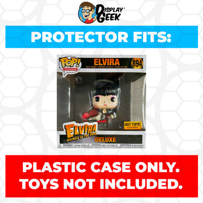 Pop Protector for Elvira on Red Sofa #894 Funko Pop Deluxe on The Protector Guide App by Display Geek