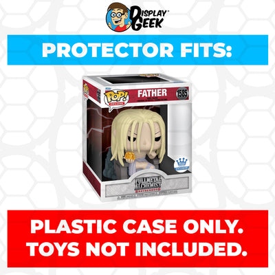 Plastic Pop Protector for Fullmetal Alchemist - Father Chase Glow in the Dark #1585 Funko Pop Deluxe on The Protector Guide App by Display Geek