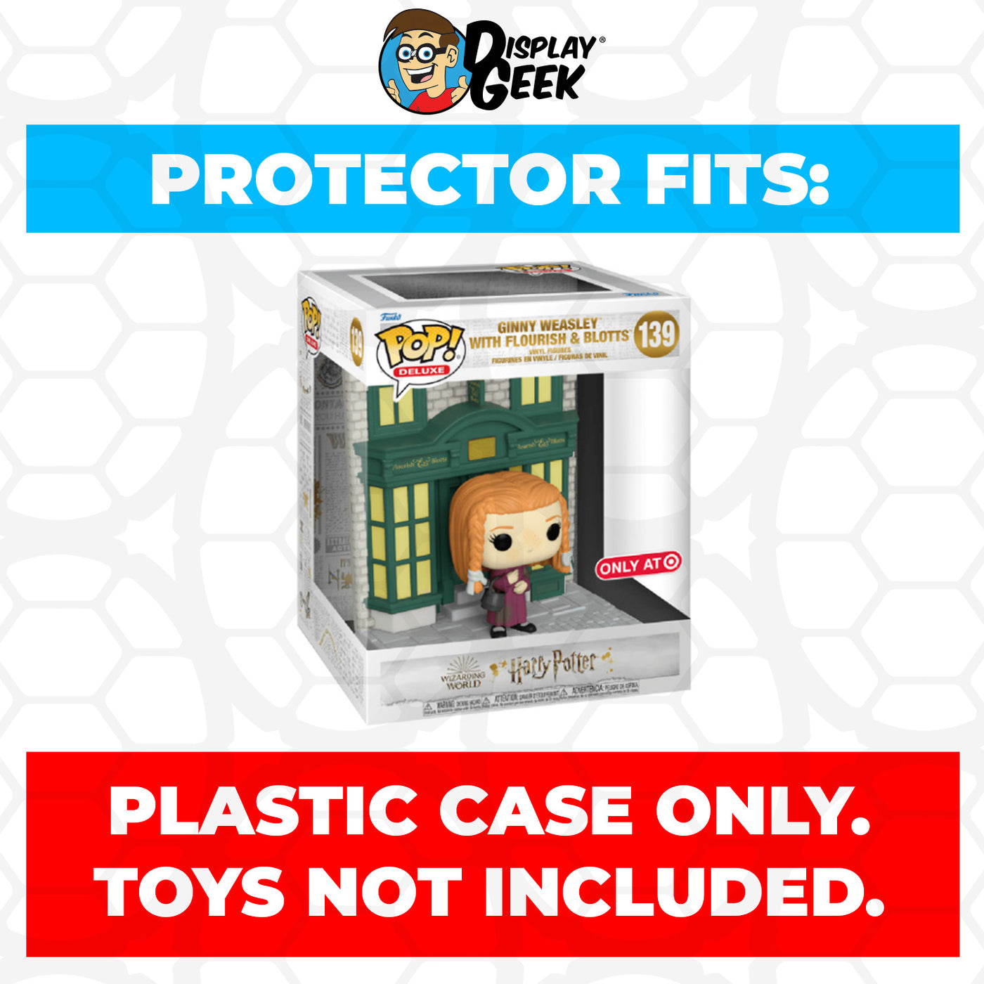 Pop Protector for Ginny Weasley with Flourish & Blotts #139 Funko Pop Deluxe on The Protector Guide App by Display Geek