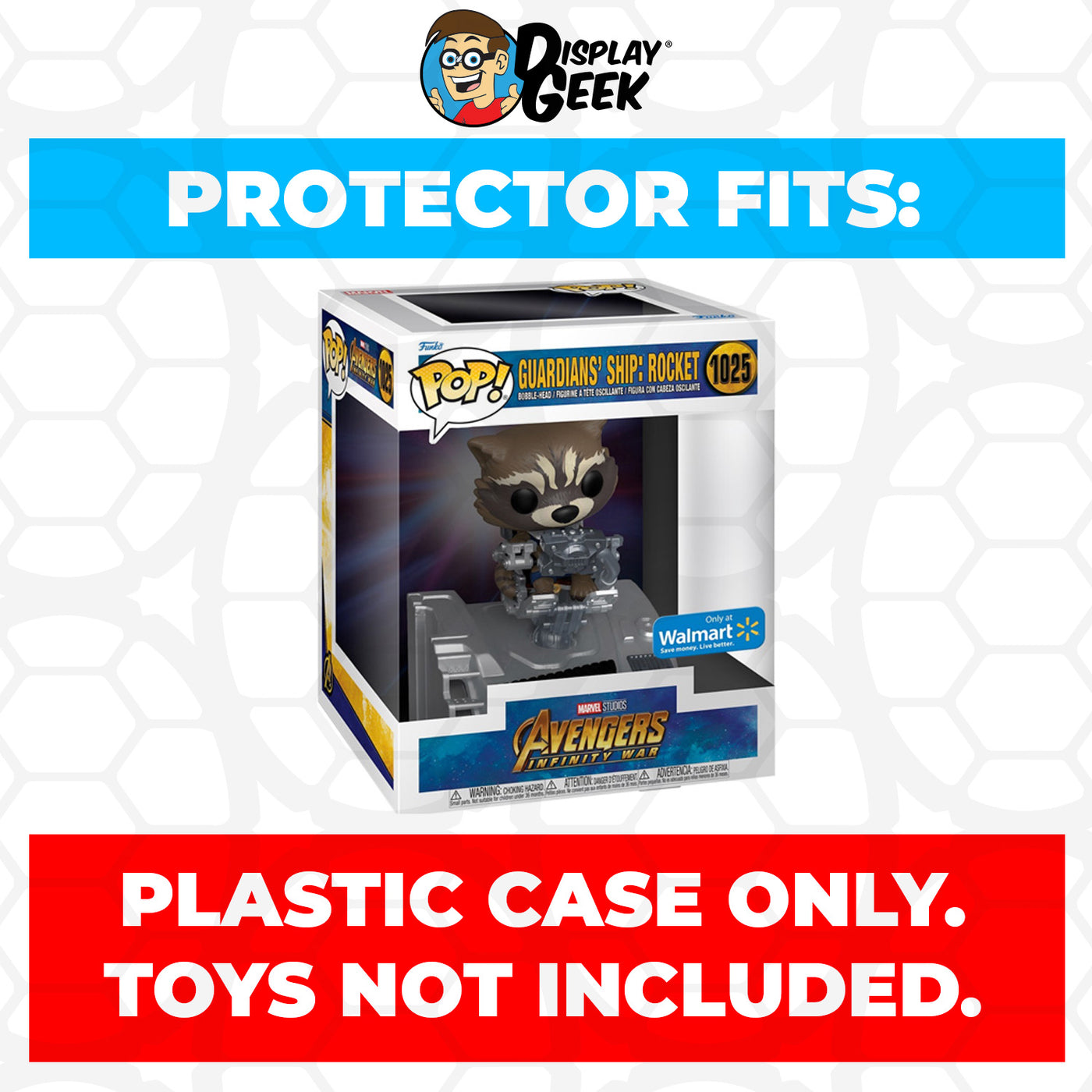 Pop Protector for Guardians Ship Rocket in Benatar #1025 Funko Pop Deluxe on The Protector Guide App by Display Geek