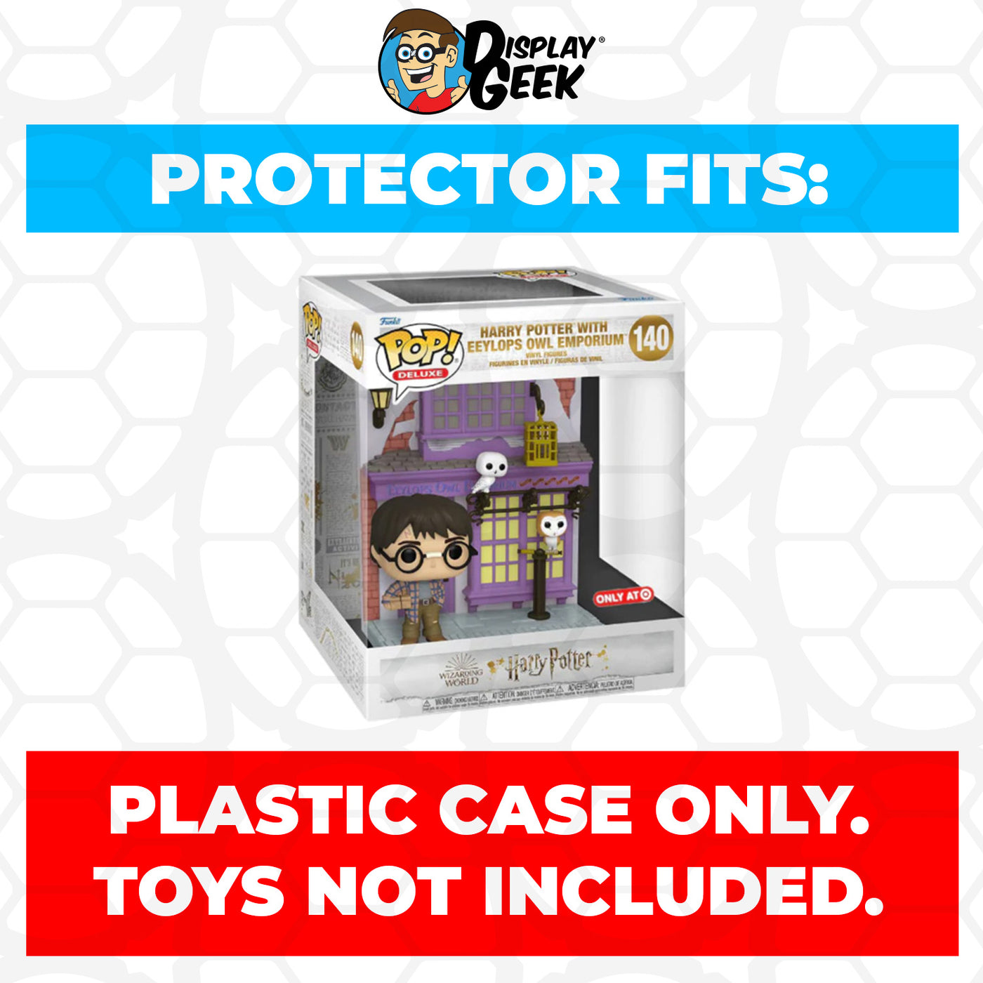 Pop Protector for Harry Potter with Eeylops Owl Emporium #140 Funko Pop Deluxe on The Protector Guide App by Display Geek