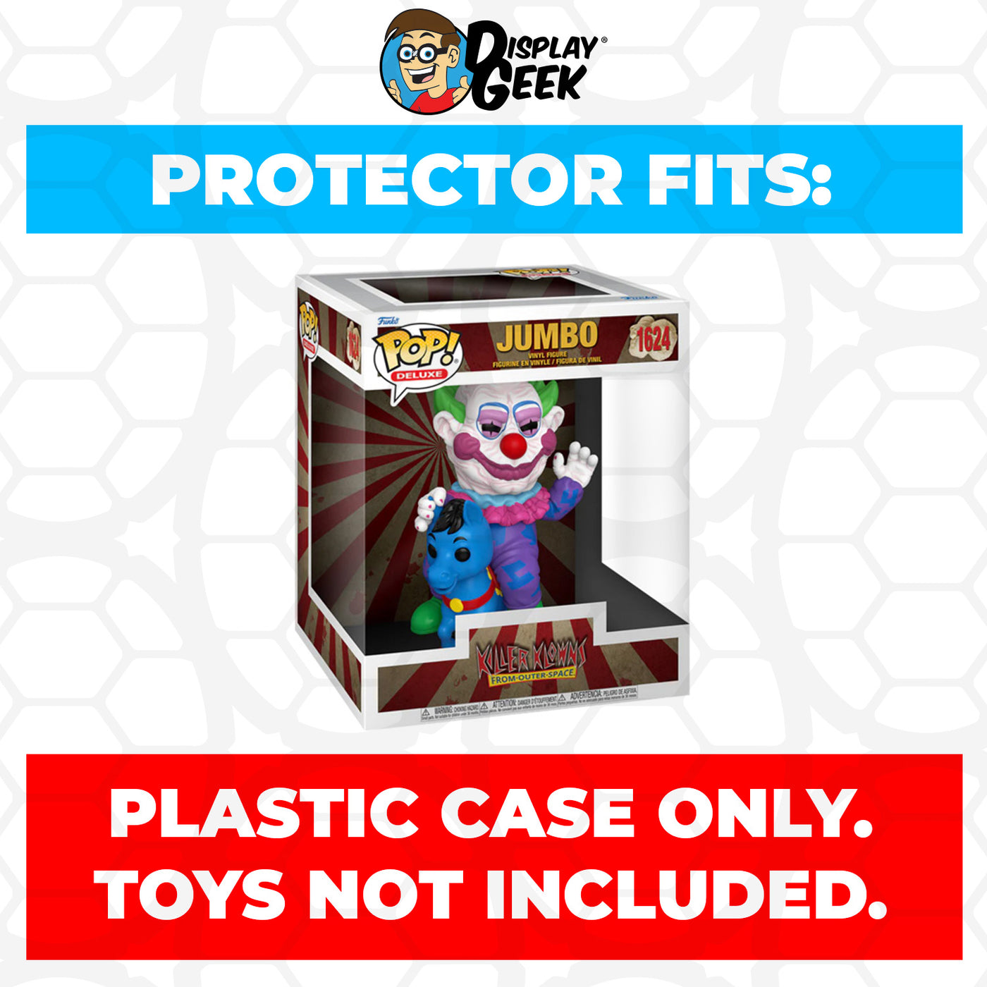 Pop Protector for Killer Klowns from Outer Space - Jumbo on Carousel Horse #1624 Funko Pop Deluxe on The Protector Guide App by Display Geek