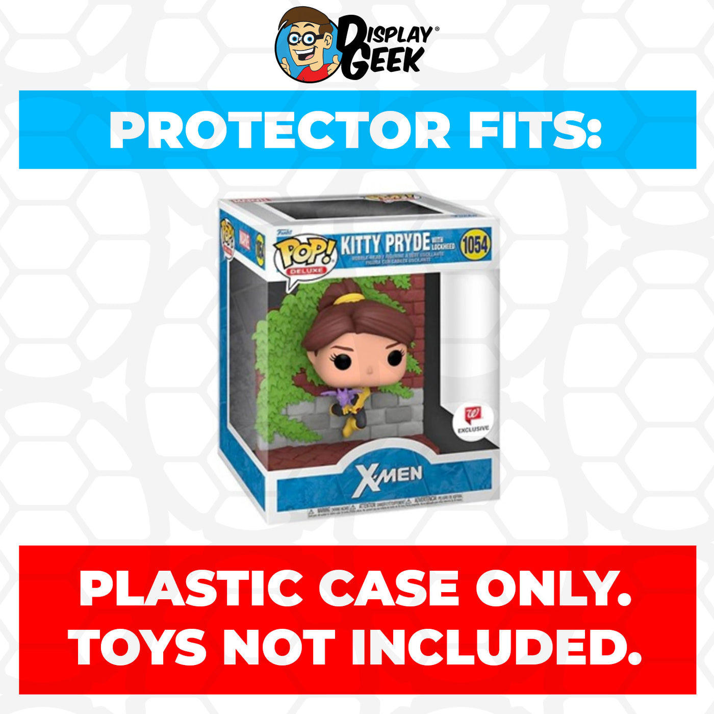 Pop Protector for Kitty Pryde with Lockheed #1054 Funko Pop Deluxe on The Protector Guide App by Display Geek
