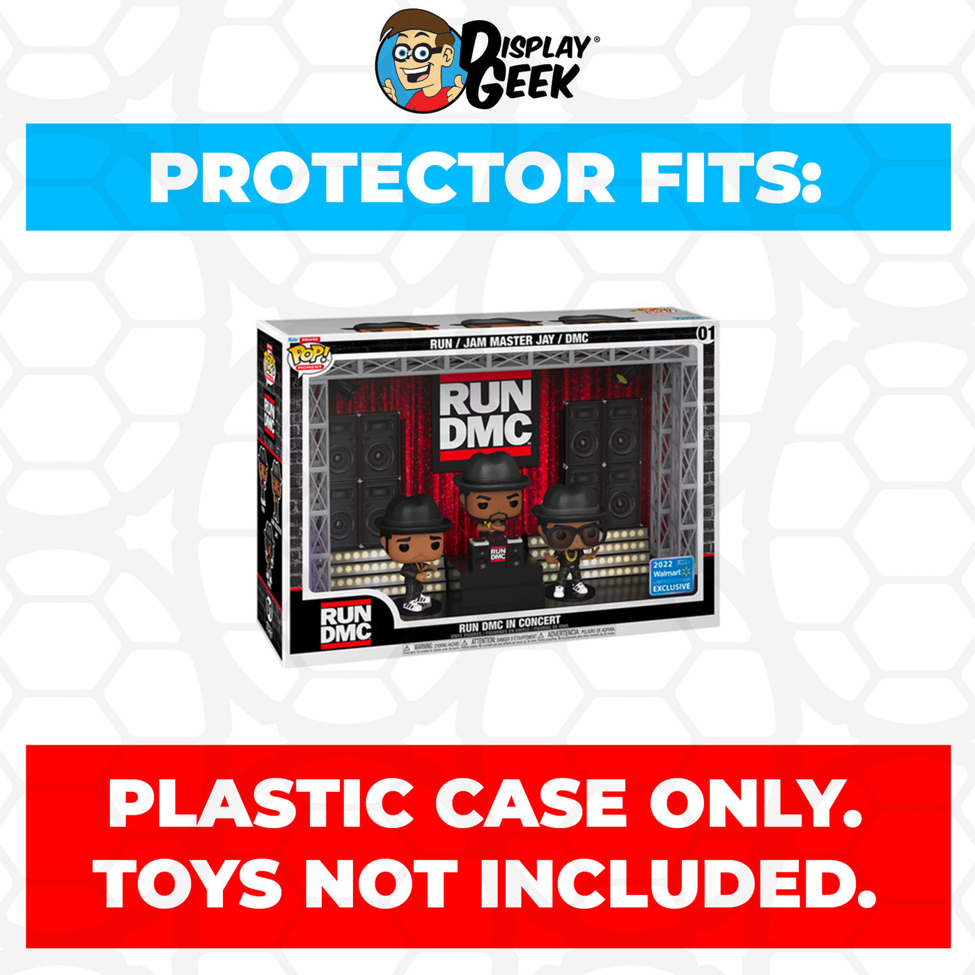 Pop Protector for Run DMC in Concert #01 Funko Pop Moment Deluxe on The Protector Guide App by Display Geek