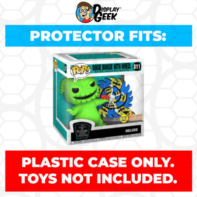 Pop Protector for Oogie Boogie with Wheel Glow #811 Funko Pop Deluxe on The Protector Guide App by Display Geek