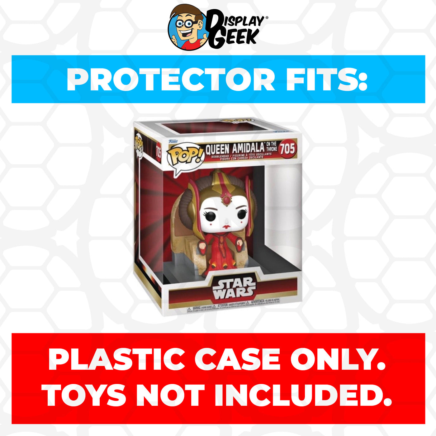 Pop Protector for Queen Amidala on the Throne #705 Funko Pop Deluxe on The Protector Guide App by Display Geek