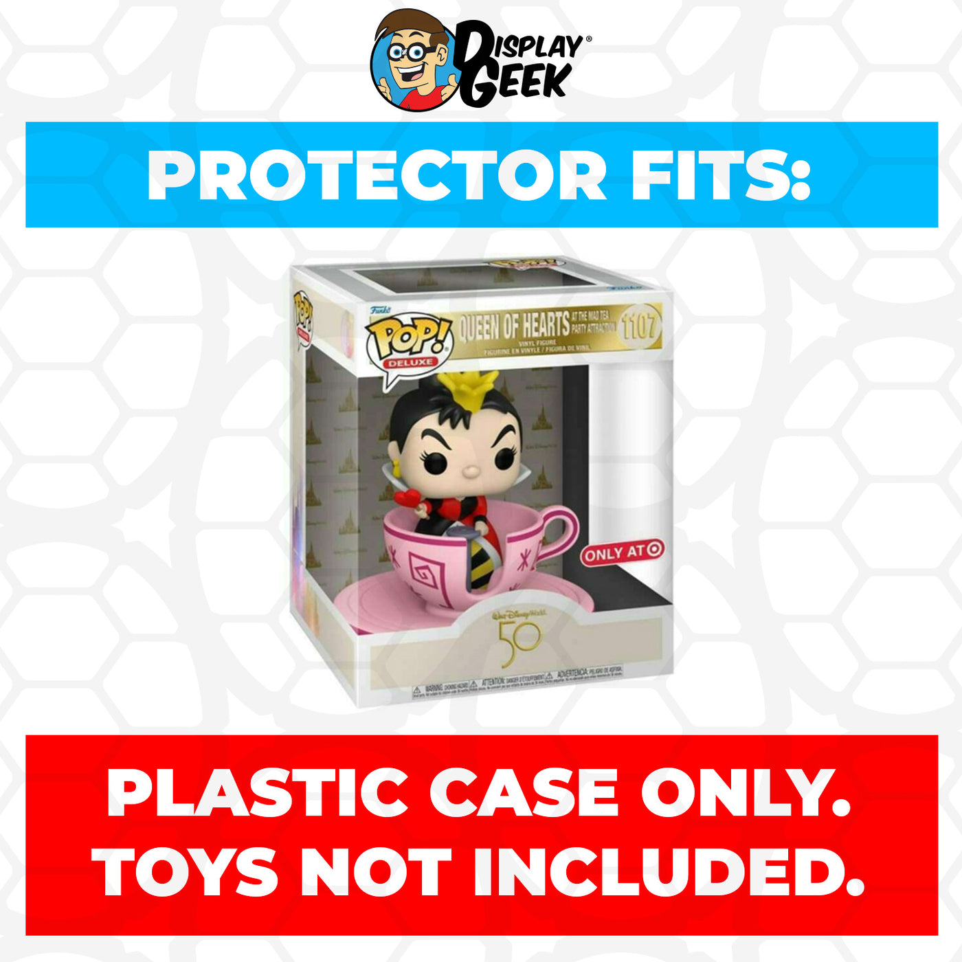 Pop Protector for Queen of Hearts at the Mad Tea Party #1107 Funko Pop Deluxe on The Protector Guide App by Display Geek