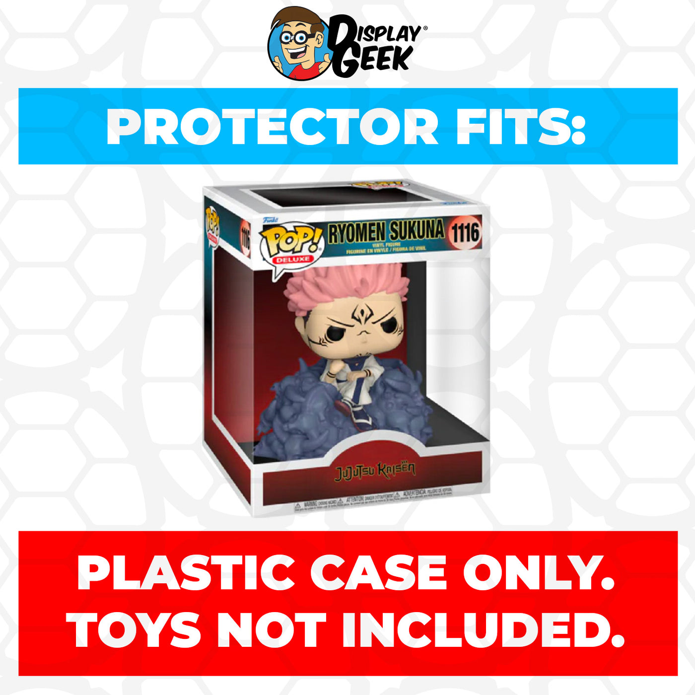 Pop Protector for Ryomen Sukuna #1116 Funko Pop Deluxe on The Protector Guide App by Display Geek