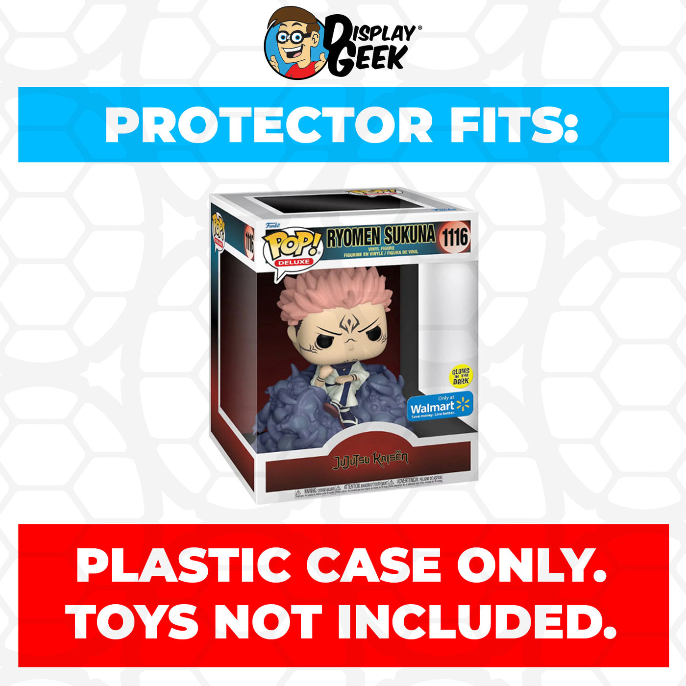 Pop Protector for Ryomen Sukuna Glow #1116 Funko Pop Deluxe on The Protector Guide App by Display Geek