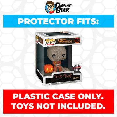 Pop Protector for Sam with Pumpkin & Sack #1002 Funko Pop Deluxe on The Protector Guide App by Display Geek