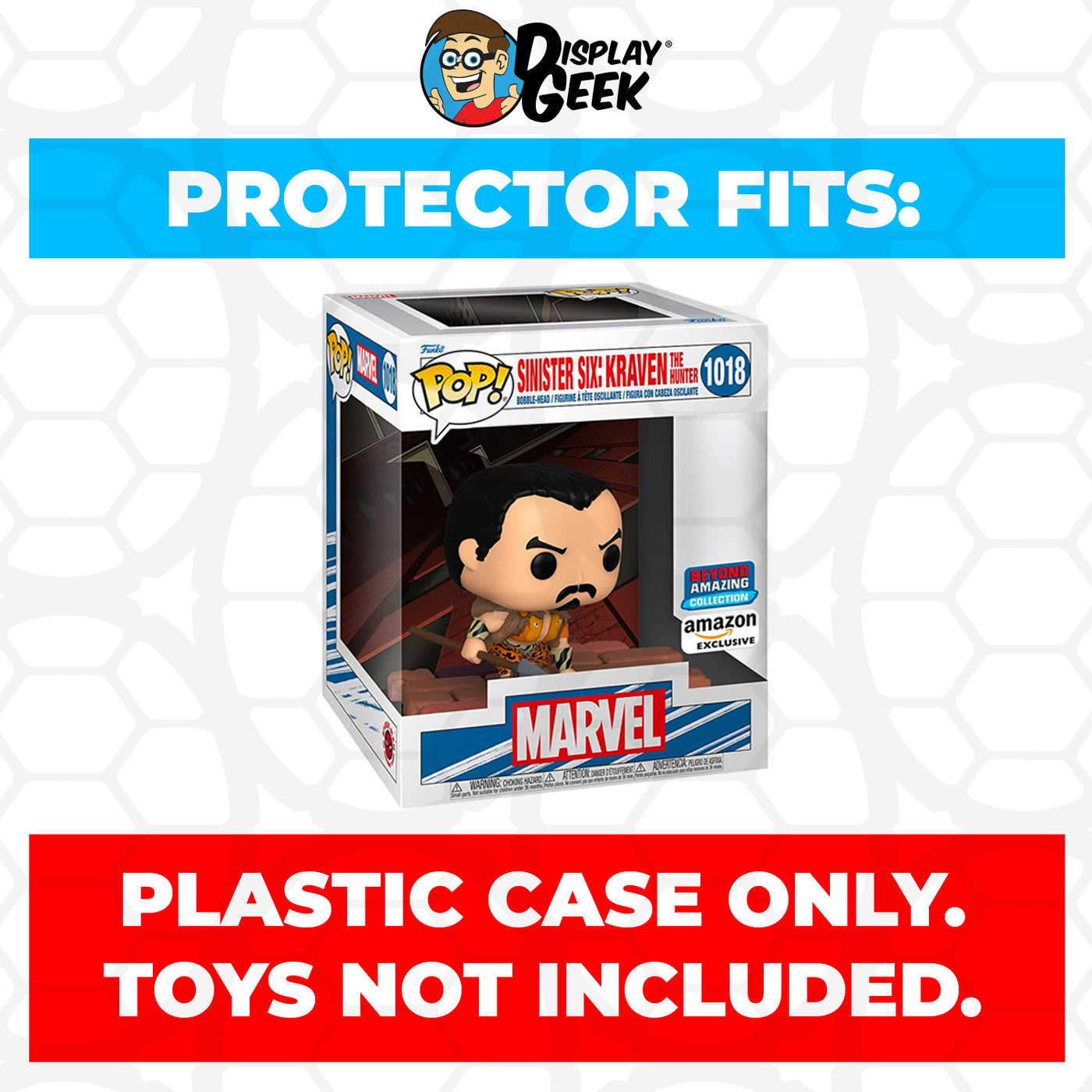 Pop Protector for Sinister Six Kraven the Hunter #1018 Funko Pop Deluxe on The Protector Guide App by Display Geek