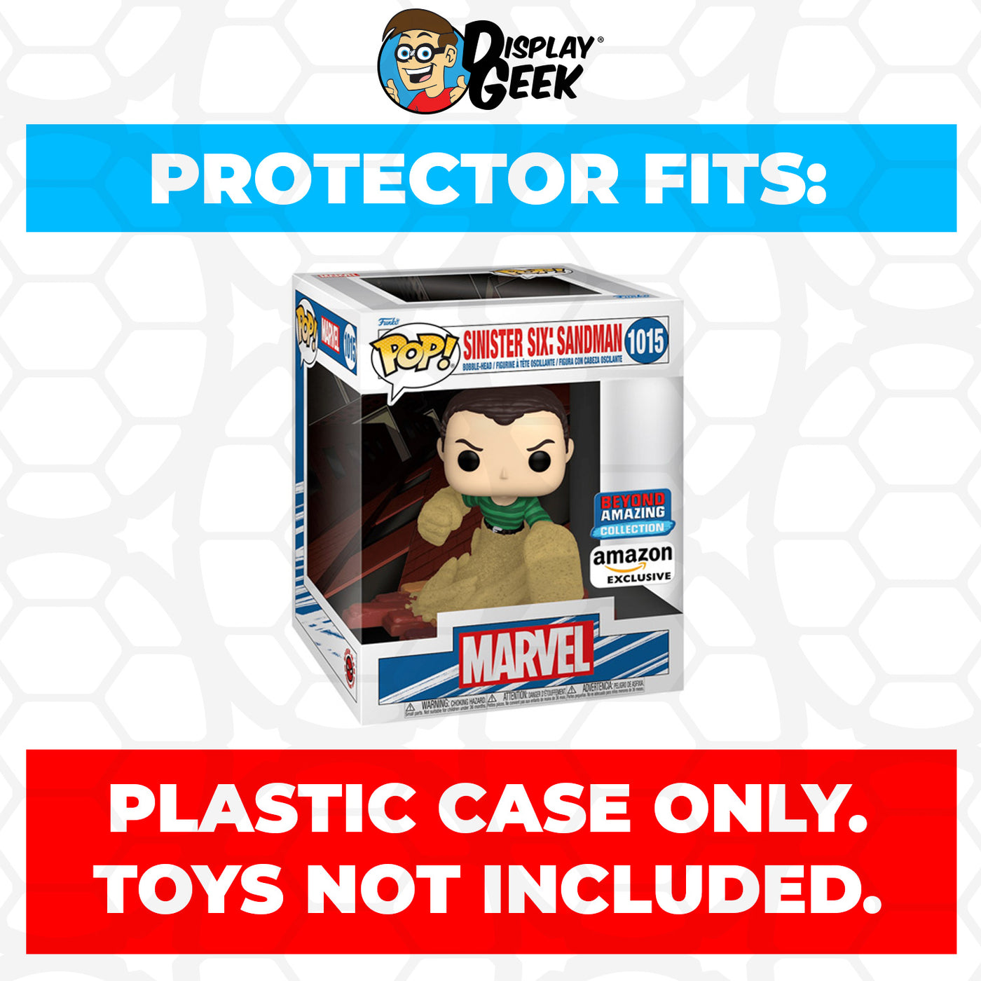Pop Protector for Sinister Six Sandman #1015 Funko Pop Deluxe on The Protector Guide App by Display Geek
