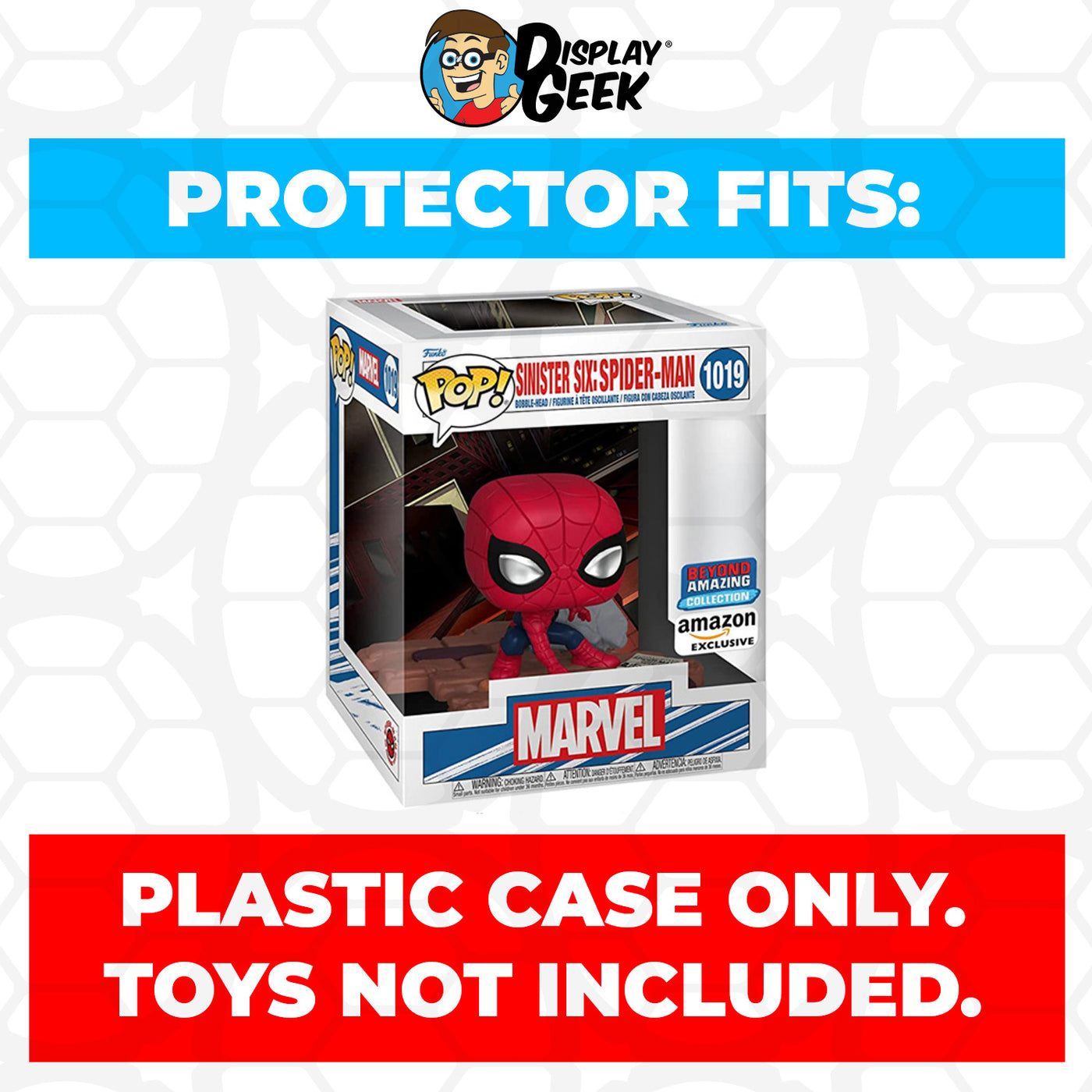 Pop Protector for Sinister Six Spider-Man #1019 Funko Pop Deluxe on The Protector Guide App by Display Geek