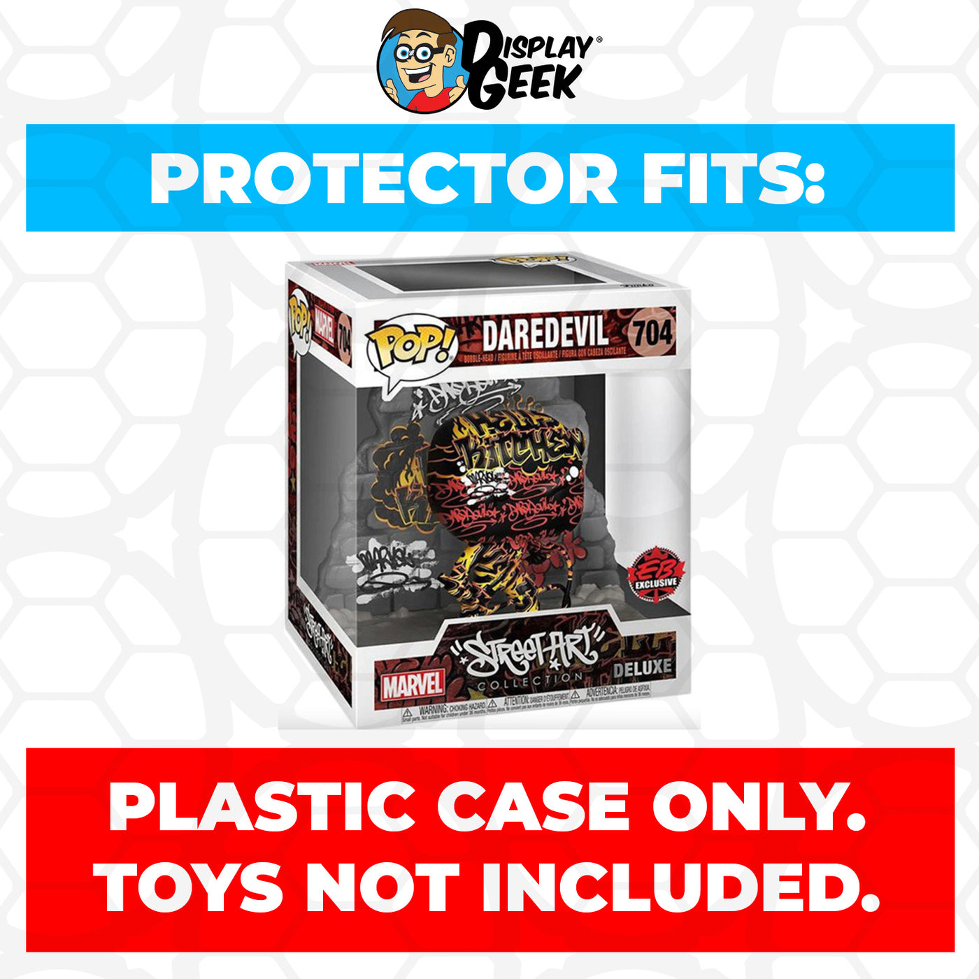 Pop Protector for Street Art Daredevil #704 Funko Pop Deluxe on The Protector Guide App by Display Geek