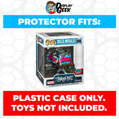 Pop Protector for Street Art Miles Morales NYCC #686 Funko Pop Deluxe on The Protector Guide App by Display Geek