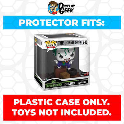 Pop Protector for The Joker Hush Jim Lee #240 Funko Pop Deluxe on The Protector Guide App by Display Geek