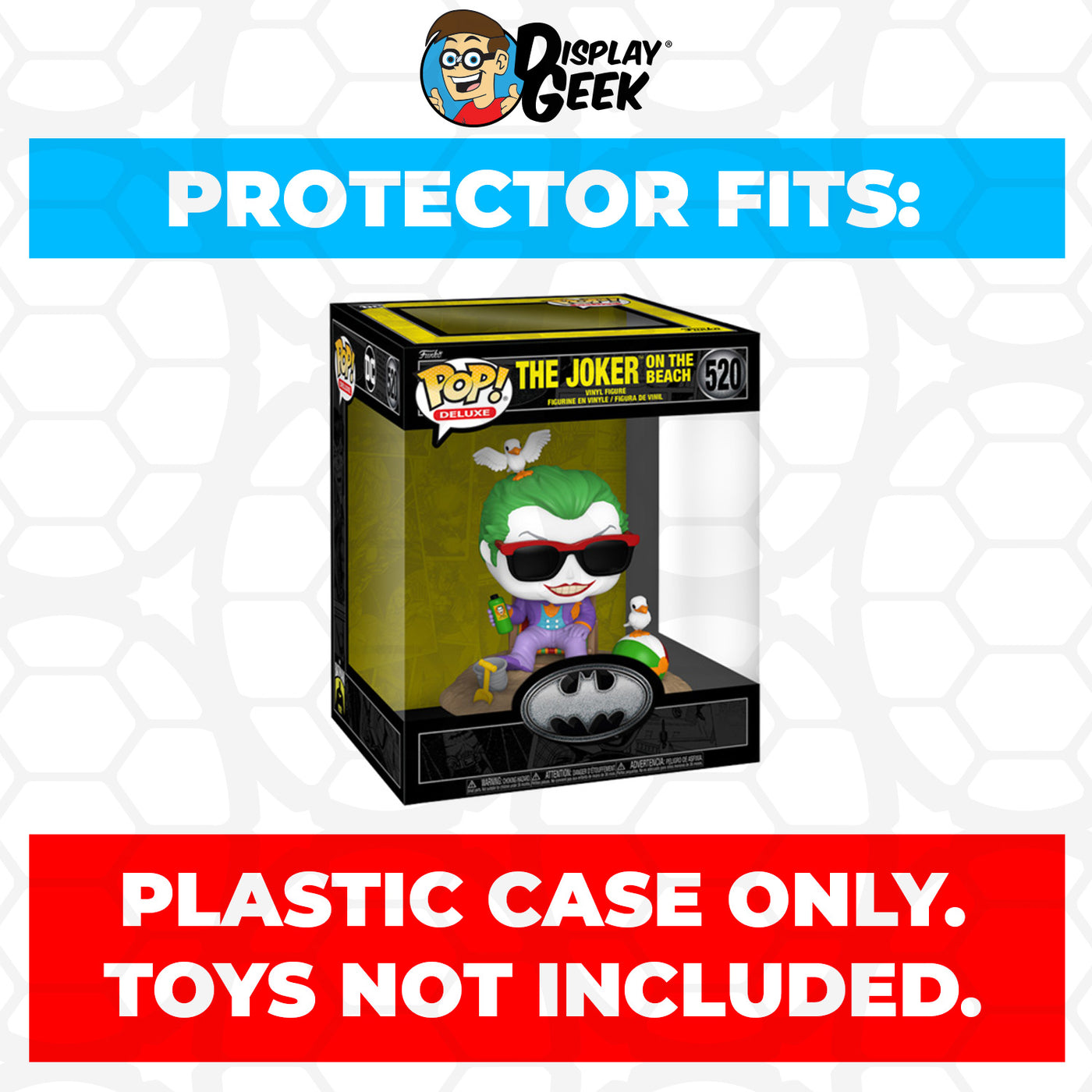 Pop Protector for The Joker on the Beach #520 Funko Pop Deluxe on The Protector Guide App by Display Geek