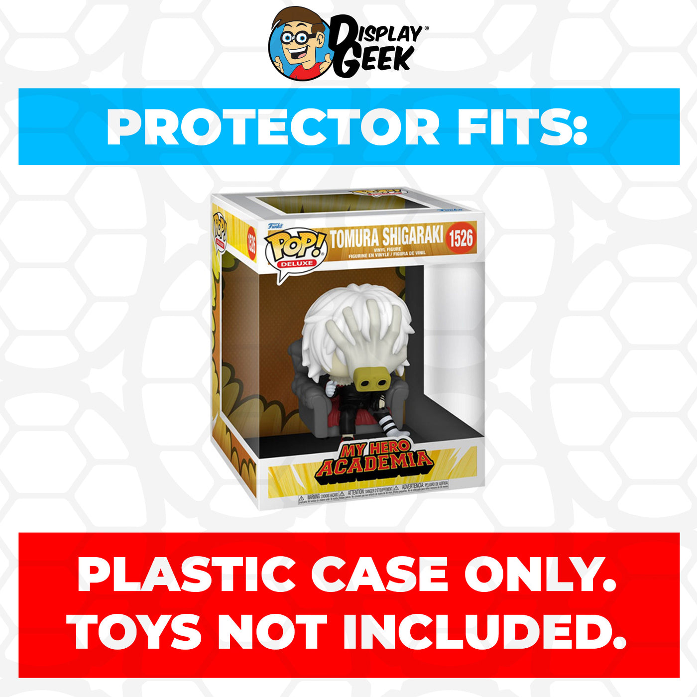 Pop Protector for MHA Tomura Shigaraki #1526 Funko Pop Deluxe on The Protector Guide App by Display Geek