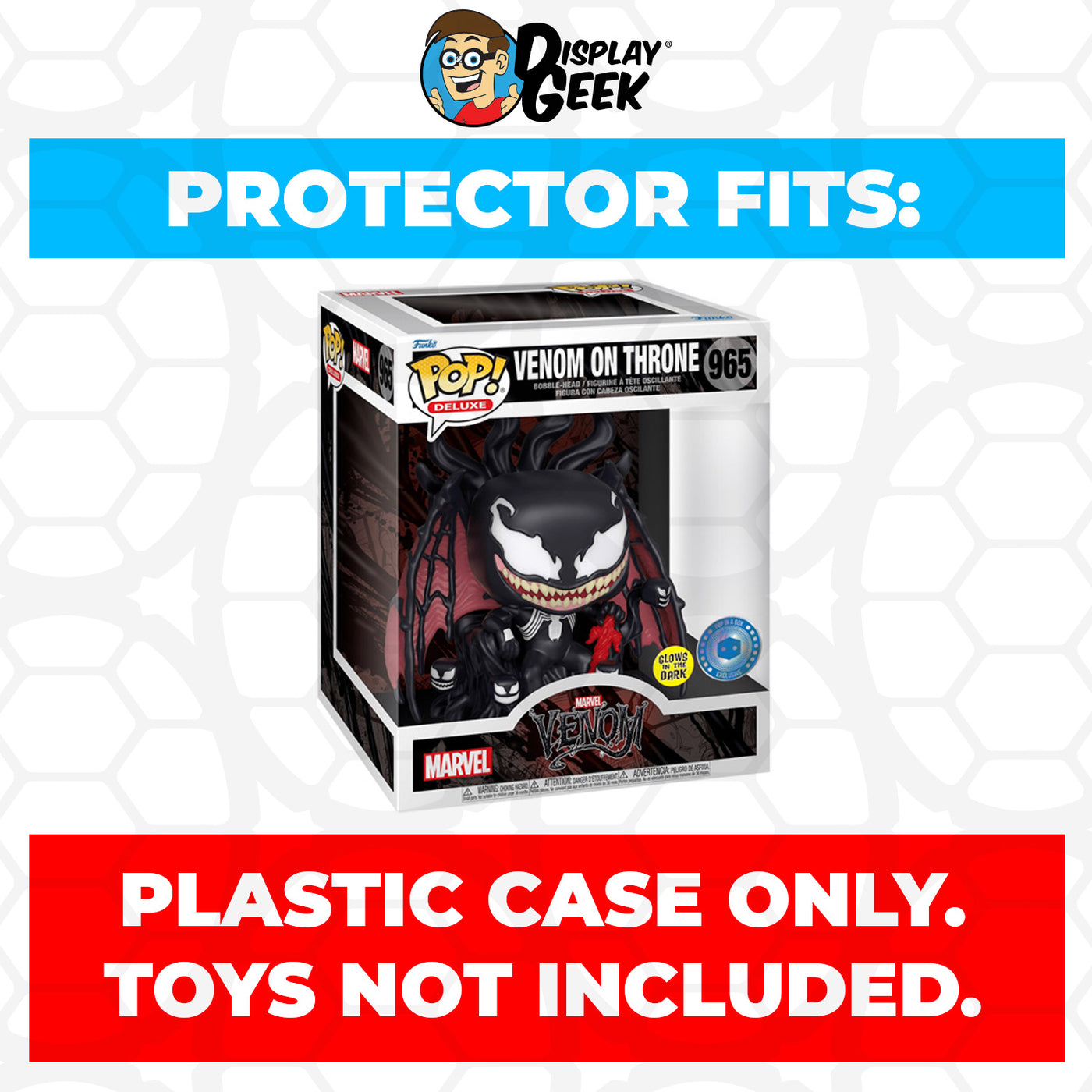 Pop Protector for Venom on Throne Glow #965 Funko Pop Deluxe on The Protector Guide App by Display Geek