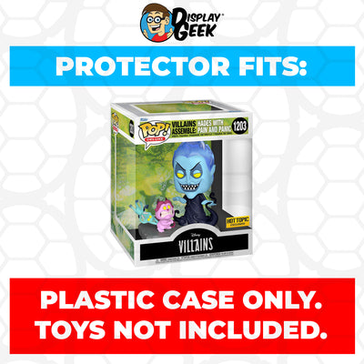 Pop Protector for Villains Assemble Hades with Pain Panic #1203 Funko Pop Deluxe on The Protector Guide App by Display Geek