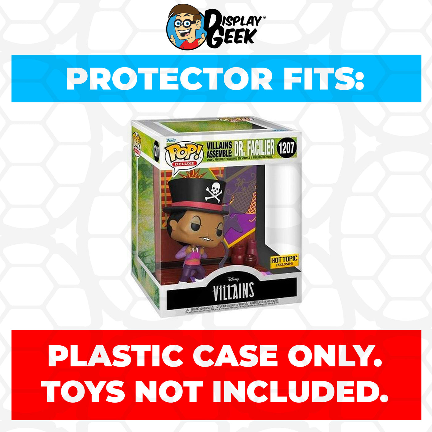 Pop Protector for Villains Assemble Dr. Facilier #1207 Princess and the Frog Funko Pop Deluxe on The Protector Guide App by Display Geek