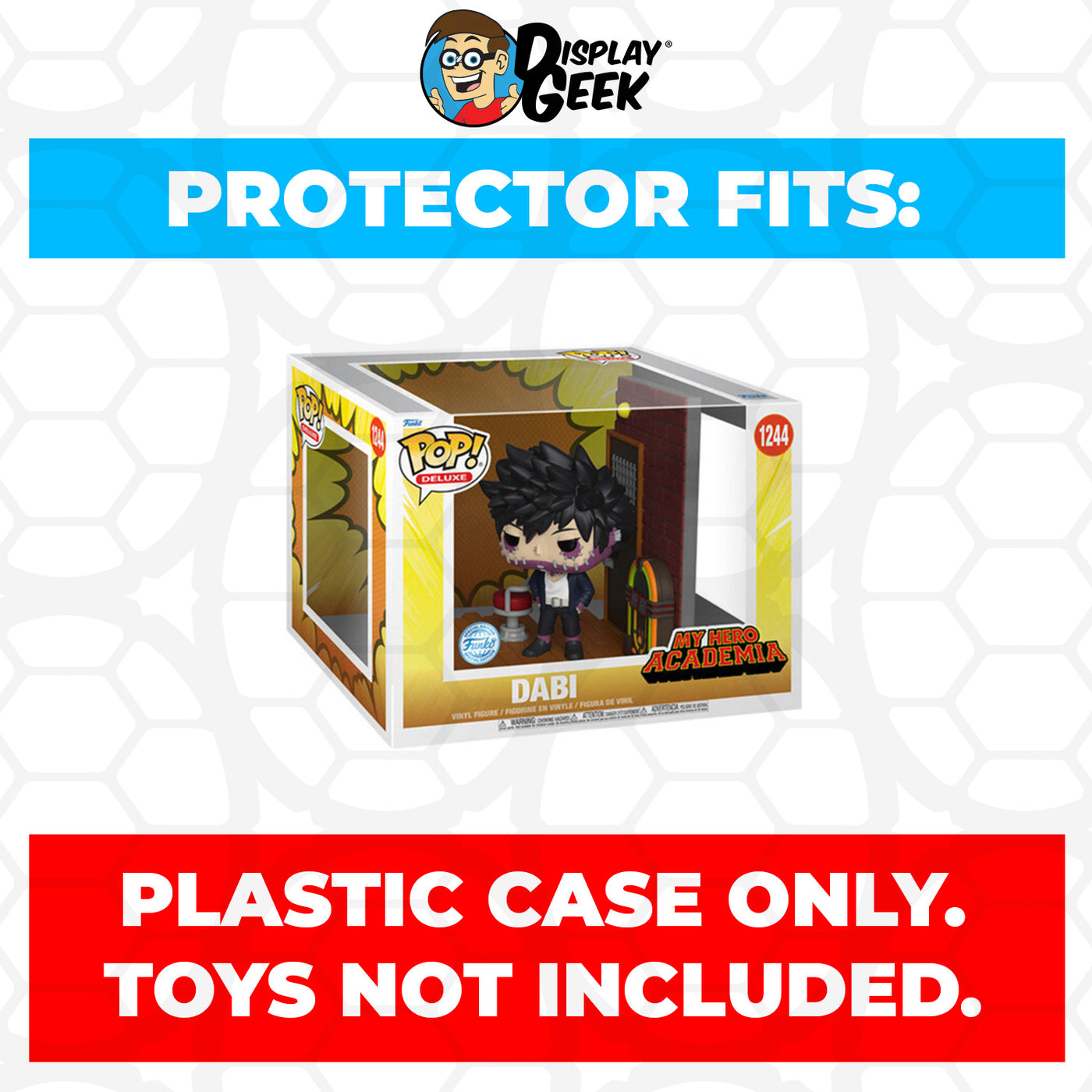 Pop Protector for Villain's Hideout Dabi #1244 Funko Pop Deluxe on The Protector Guide App by Display Geek