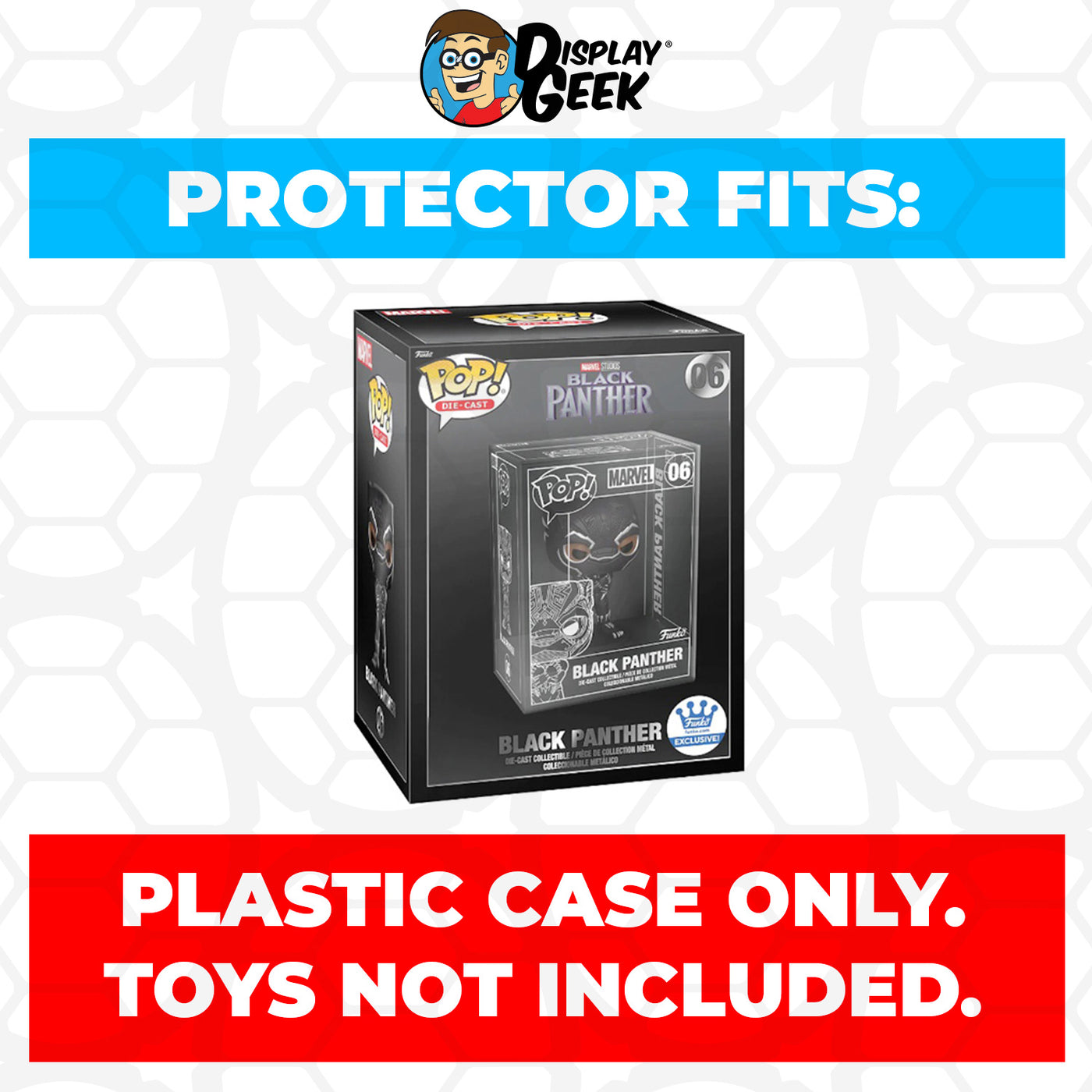 Pop Protector for Black Panther #06 Funko Pop Die-Cast Outer Box on The Protector Guide App by Display Geek
