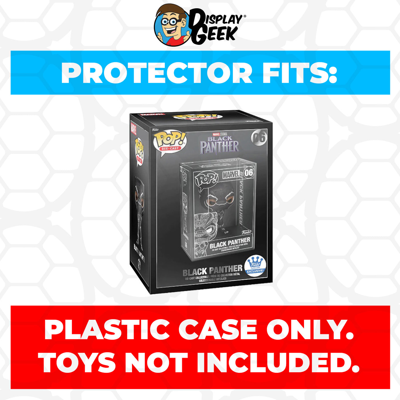 Pop Protector for Black Panther Chase Silver #06 Funko Pop Die-Cast Outer Box on The Protector Guide App by Display Geek