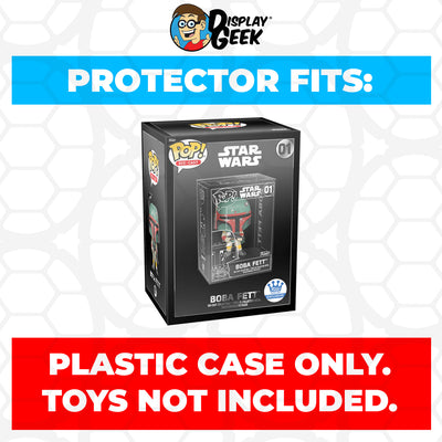 Pop Protector for Boba Fett Chase Silver #01 Funko Pop Die-Cast Outer Box on The Protector Guide App by Display Geek