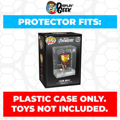 Pop Protector for Iron Man #02 Funko Pop Die-Cast Outer Box on The Protector Guide App by Display Geek