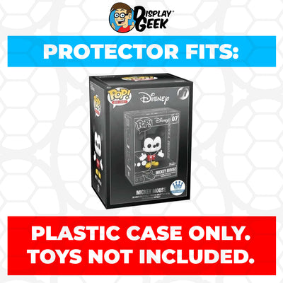 Pop Protector for Mickey Mouse #07 Funko Pop Die-Cast Outer Box on The Protector Guide App by Display Geek