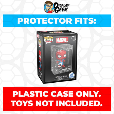 Pop Protector for Spider-Man Chase Silver #09 Funko Pop Die-Cast Outer Box on The Protector Guide App by Display Geek