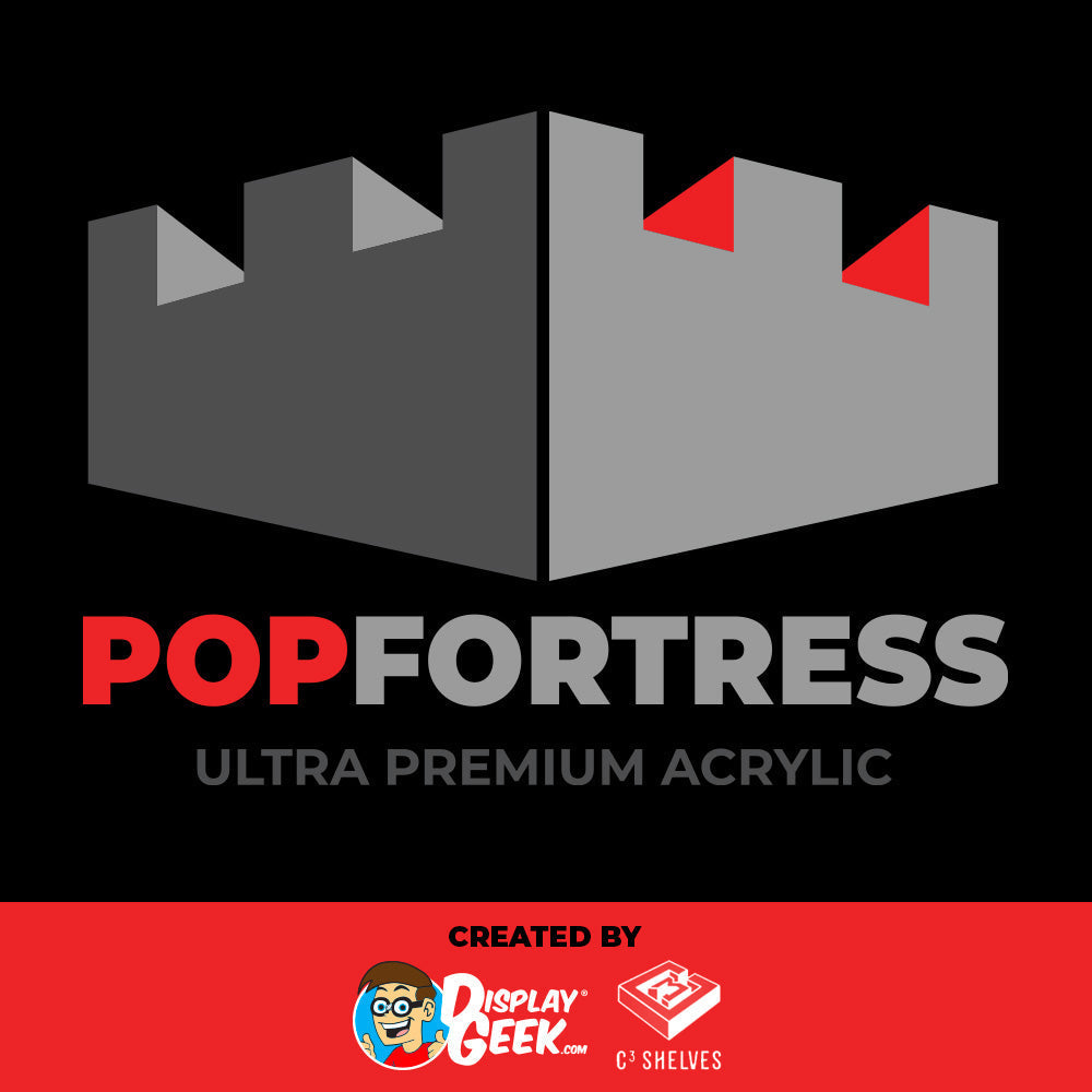 Dorbz XL Freddy Funko Pop Fortress Acrylic Display Case for Funko Pop Vinyl Grails Vaulted Figures by Display Geek