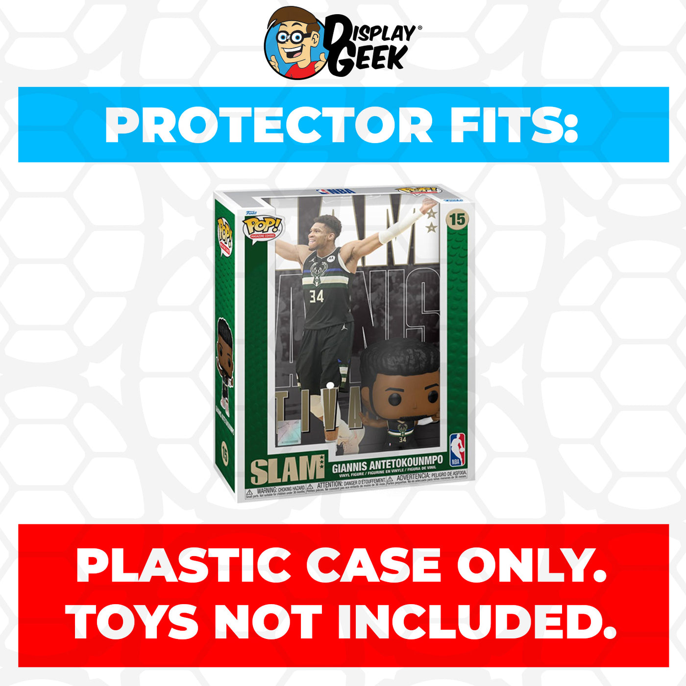 Pop Protector for Giannis Antetokounmpo #15 Funko Pop Magazine Covers on The Protector Guide App by Display Geek