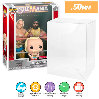 17 wwe hulk hogan pop magazines covers slam nba best funko pop protectors thick strong uv scratch flat top stack vinyl display geek plastic shield vaulted eco armor fits collect protect display case kollector protector