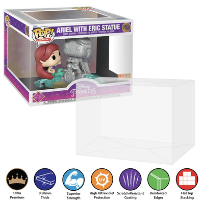 ariel with eric statue 1169 pop moment best funko pop protectors thick strong uv scratch flat top stack vinyl display geek plastic shield vaulted eco armor fits collect protect display case kollector