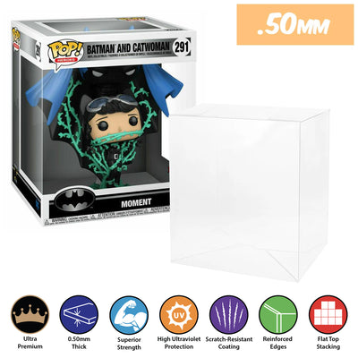 291 batman and catwoman pop moment best funko pop protectors thick strong uv scratch flat top stack vinyl display geek plastic shield vaulted eco armor fits collect protect display case kollector protector