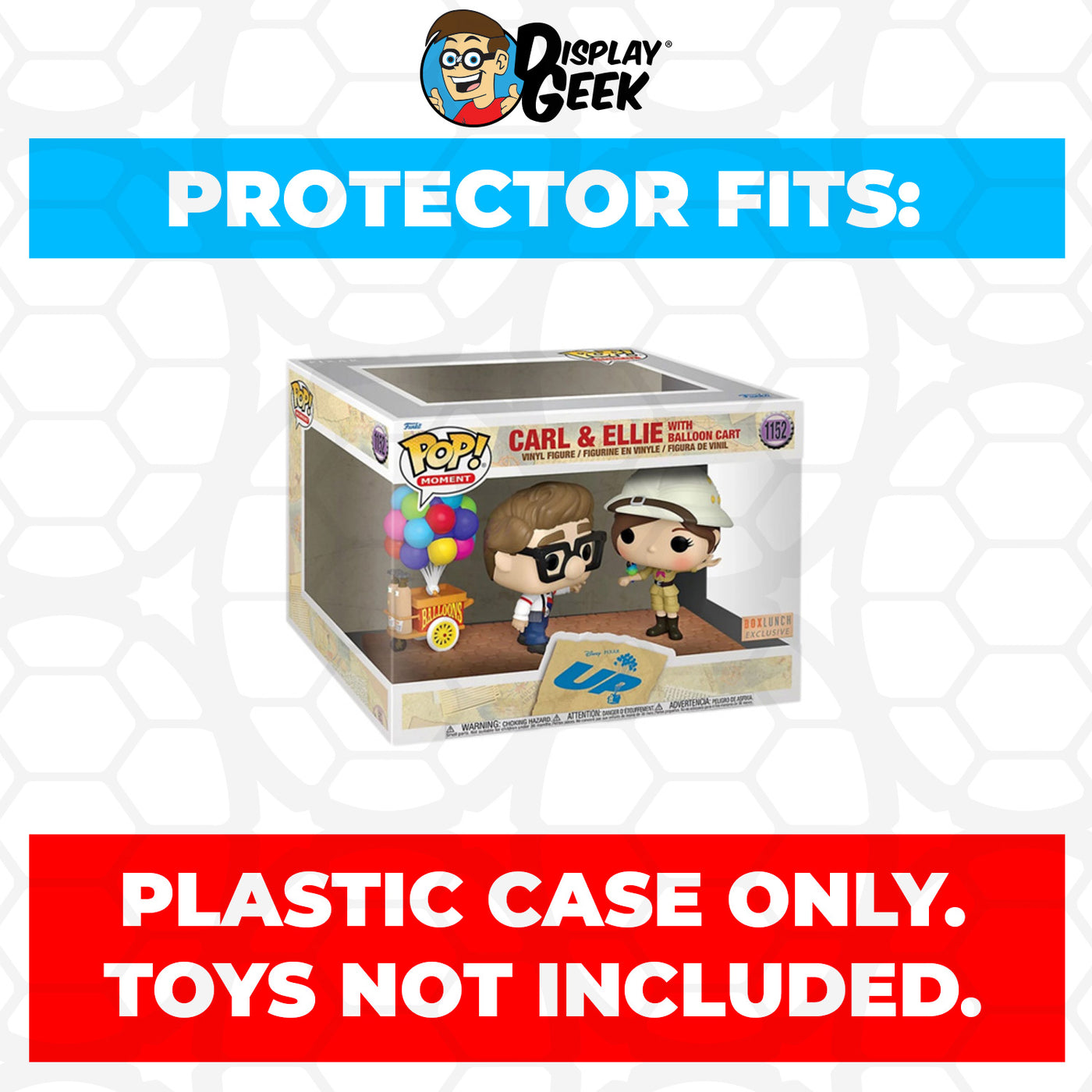 Pop Protector for Carl & Ellie with Balloon Cart #1152 Funko Pop Moment on The Protector Guide App by Display Geek