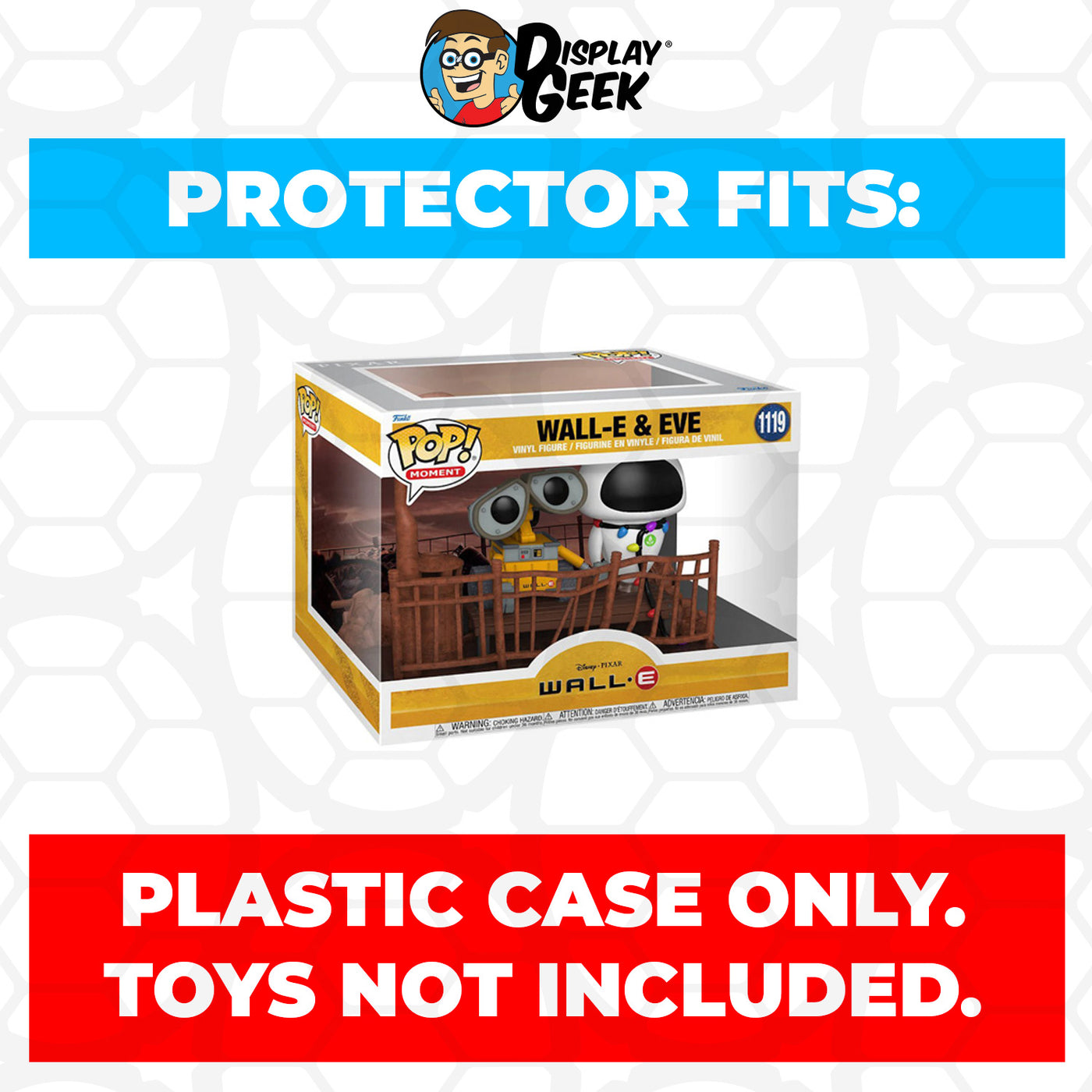 Pop Protector for Wall-E & Eve #1119 Funko Pop Moment on The Protector Guide App by Display Geek