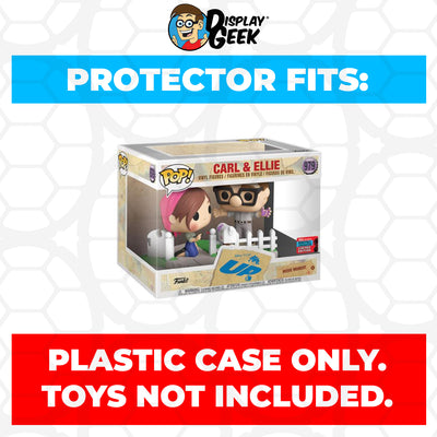 Pop Protector for Carl & Ellie Painting NYCC #979 Funko Pop Moment on The Protector Guide App by Display Geek and Kollector Protector - 0.60mm Thick UV Resistant Funko Pop Shield Protectors - The Best Quality Ultra Premium, Superior Strength, High Ultraviolet Protection, Scratch Resistant Coating, Reinforced Edges, Flat Top Stacking