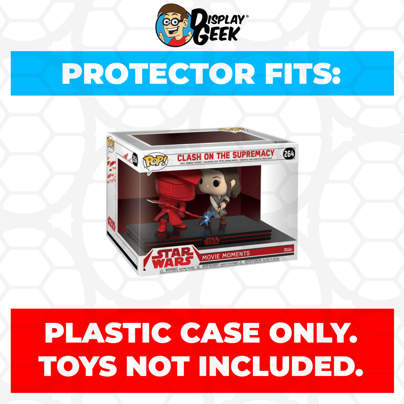 Pop Protector for Clash on the Supremacy Rey #264 Funko Pop Movie Moments on The Protector Guide App by Display Geek