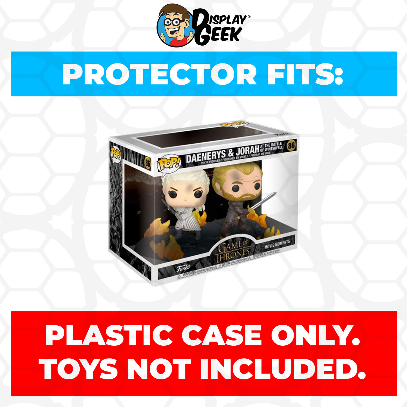 Pop Protector for Game of Thrones Daenerys & Jorah at the Battle of Winterfell #86 Funko Pop Movie Moments on The Protector Guide App by Display Geek