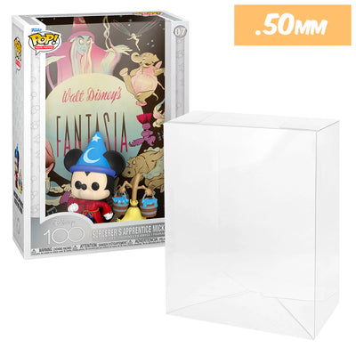 pop movie posters sorcerers apprentice mickey mouse best funko pop protectors thick strong uv scratch flat top stack vinyl display geek plastic shield vaulted eco armor fits collect protect display case kollector protector