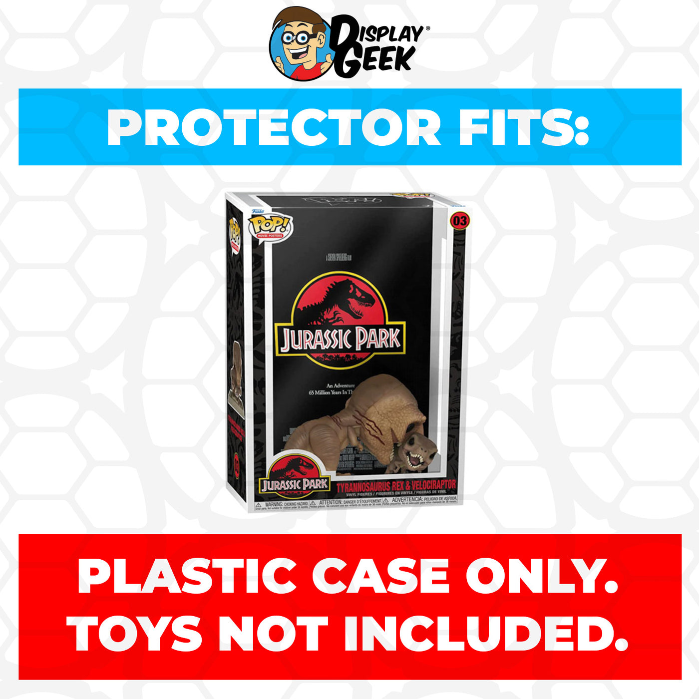 Pop Protector for Jurassic Park #03 Funko Pop Movie Posters on The Protector Guide App by Display Geek