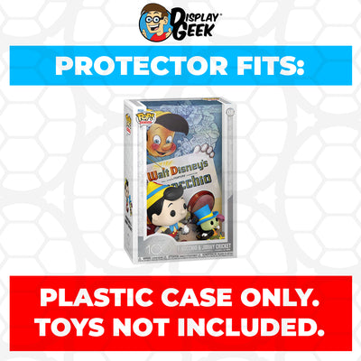 Pop Protector for Pinocchio & Jiminy Cricket #08 Funko Pop Movie Posters on The Protector Guide App by Display Geek