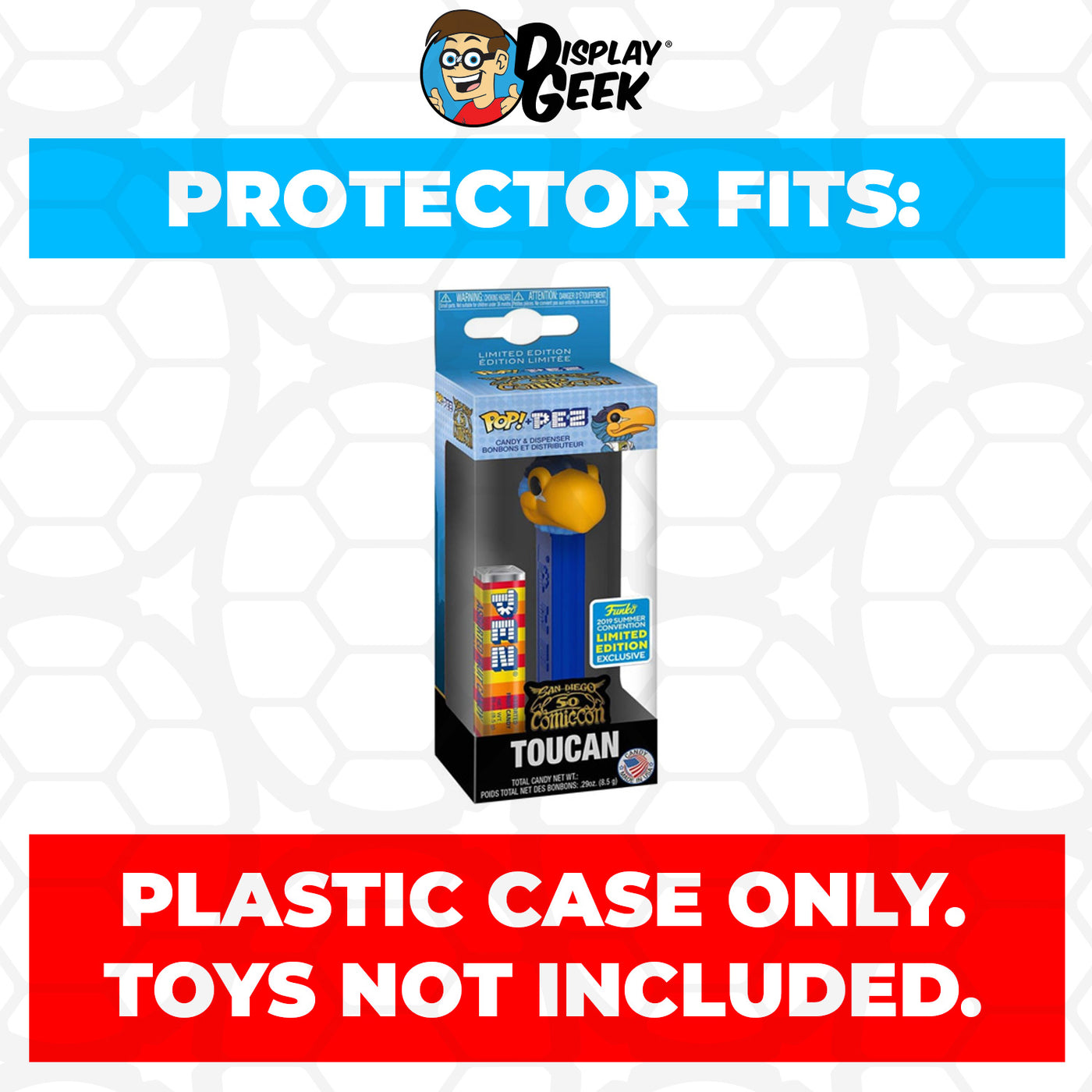 Pop Protector for Toucan SDCC Funko Pop Pez on The Protector Guide App by Display Geek